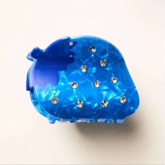Kate Spade Blue Hair Clip with Rhinestones - Picture 1 of 5